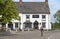 An exterior of an English pub in Shropshire country, UK