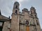 exterior facade of a catholic church in Valle de Bravo, Mexico