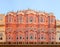 Exterior of famous Hawa Mahal palace in Jaipur, Rajasthan state, India
