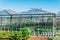 Exterior of a flower growing greenhouse in the Netherlands