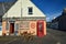 Exterior of Hillbillies Book Store in Gairloch, Scottish Highlands