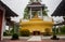 Exterior and Interior of Srilankan Monastery, Lumbini, Nepal