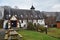 Exterior of Inversnaid bunkhouse and bistro in Trossachs, Scotland