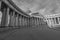 Exterior of Kazan Cathedral at sunrise. Saint Petersburg