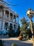 The exterior of Kohi Navruz Palace in Dushanbe, Tajikistan