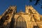 The exterior of the medieval York Minster, England