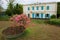 Exterior of the old colonial building of the Museum of Villele in Saint-Gilles-les-Bains, Reunion island.