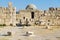 Exterior of the old Umayyad Palace at the roman citadel hill in Amman, Jordan.