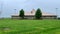 The exterior of Ottumwa, Iowa Regional Airport on a cloudy rainy day