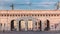 Exterior of outer castle gate from Ringstrasse timelapse in Vienna city in sunny day.