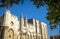 Exterior of Palais des Papes, UNESCO World Heritage Site, and ch