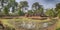 Exterior panorama of Banteay Srei, Siem Reap, Cambodia