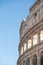 Exterior Panorama of the Roman Colosseum on a sunny day in Rome, Italy