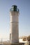 Exterior of Robert H Manning Lighthouse, Empire, Michigan in win