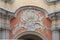 Exterior rococo decoration of the Holy Spirit Church of Vilnius with coats of arms