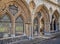 Exterior shot of  the cloisters of Norwich Cathedral