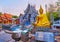 Exterior of Silver Temple Wat Sri Suphan with Golden Buddha image, Chiang Mai, Thailand