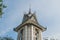 Exterior of the skull Pagoda at The Killing Fields of Choeung Ek in against the blue sky. Historical sights of Phnom Penh