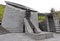 Exterior of the small Church of Saint Giovanni Battista from Mongo in Valle Maggia, Ticino, Switzerland