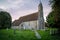 The exterior Of St Mary's church in Chidham West Sussex, UK A typical English church