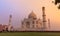 Exterior of The Taj Mahal ,ivory-white marble mausoleum