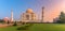 Exterior of The Taj Mahal ,ivory-white marble mausoleum