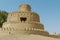 Exterior and towers of the Al Jahili Fort in Al Ain, Abu Dhabi, United Arab Emirates