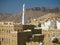 Exterior view of Al-Muhdar mosque, Tarim, Hadhramaut, Yemen