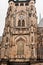 Exterior view clock tower of St. Vitus Cathedral, Prague, Czech Republic