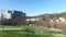 Exterior view of the gardens of the city of Bilbao. Guggenheim. 01/25/2017. Spain