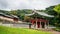 Exterior view of Haenggung or ermergency palace of Namhansanseong fortress Seoul South Korea