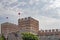 Exterior view from the historical Byzantine walls in Yedikule district in istanbul for tourists and visitors