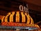 exterior view of the hotel Four Queens at night in Las Vegas, Nevada