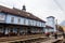 Exterior view of the main railway station in Ruzomberok, Slovaki