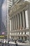 Exterior view of New York Stock Exchange on Wall Street, New York City, New York