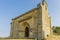 Exterior view of the Romanesque Chapel of Santa Eulalia in the neighborhood of Santa MarÃ­a de Aguilar de Campoo, Palencia,