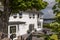 Exterior view of a small hotel on the Isle of Iona, Scotland