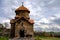 Exterior view to Church of Holy Mother of God aka Surb Astvatsatsin or Karmravor church, Ashtarak, Armenia