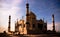 Exterior view to Friendly Fatima Zahra mosque aka copy of Taj Mahal, Kuwait