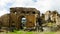 Exterior view to roman termas ruin at Philippopolis, Shahbaa, Syria