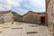 Exterior view of traditional ancient Chinese village, with old architecture courtyard in rural areas