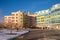 Exterior views of the colourful Alberta Childrens Hospital