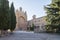 Exterior views facade of San Esteban Convent in Salamanca (Spain