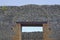 Exterior Wall, Arch and Door at Pompeii, Italy