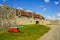 Exterior wall and cannons at the historic Fort Ticonderoga in Upstate New York.