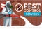 Exterminator spraying insecticide. Pest control