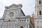 External details of Santa Maria del Fiore cathedral in Florence