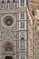 External details of Santa Maria del Fiore cathedral in Florence, Tuscany