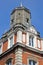 External details of the town Hall and the Belfry in Boulogne sur Mer, Cote d`Opale, Pas de Calais, Hauts de France