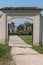 External Entrance and Footpath of Historical Green Park Farnesiano in Sala Baganza Parma, Italy